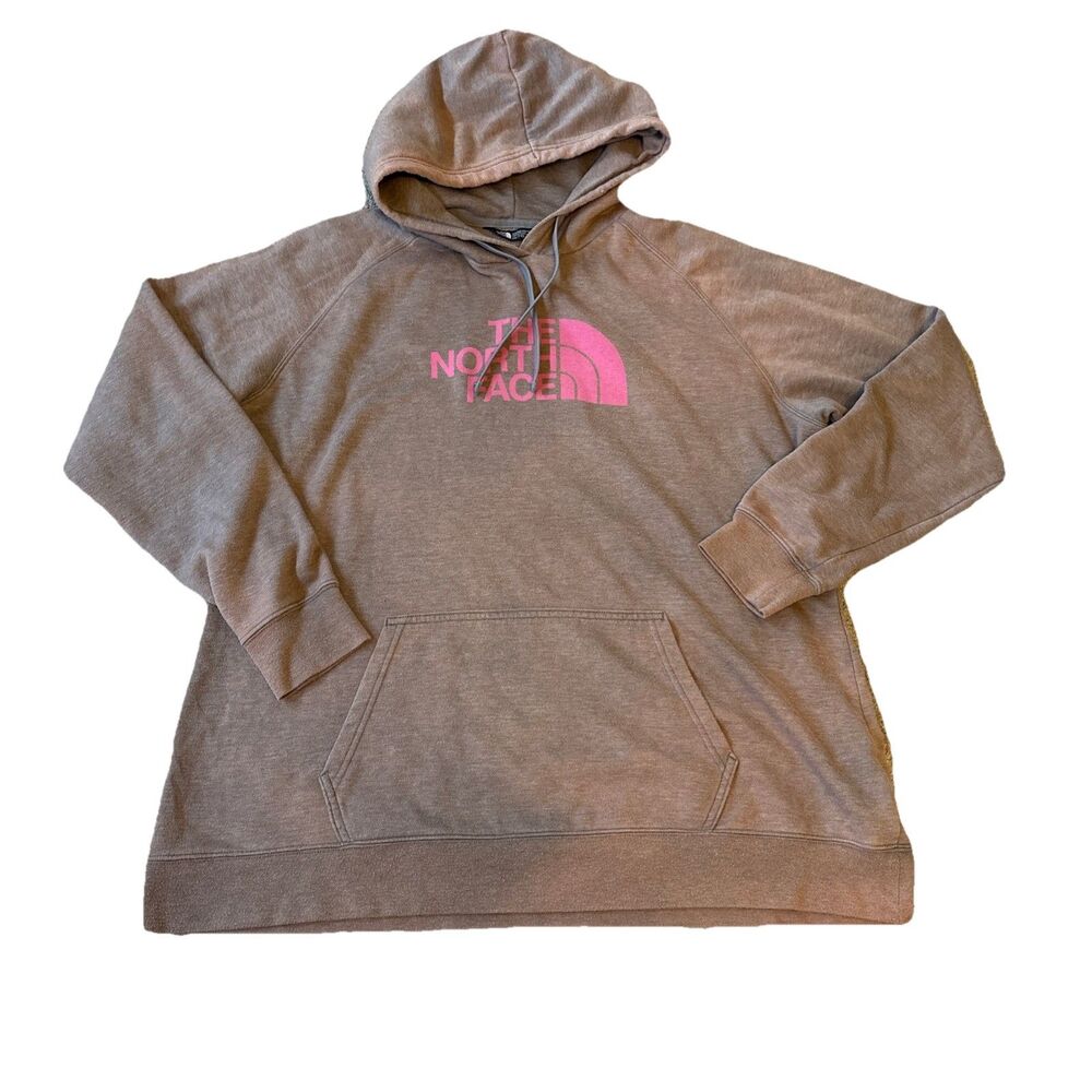 The North Face Pullover Multicolor Hoodie Womens XXL Breast Cancer Read Descrip - Picture 3 of 16